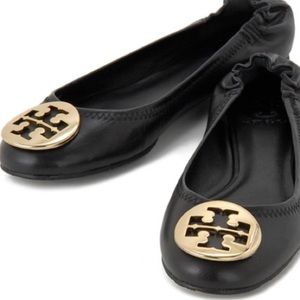 Tory Burch Black Flats